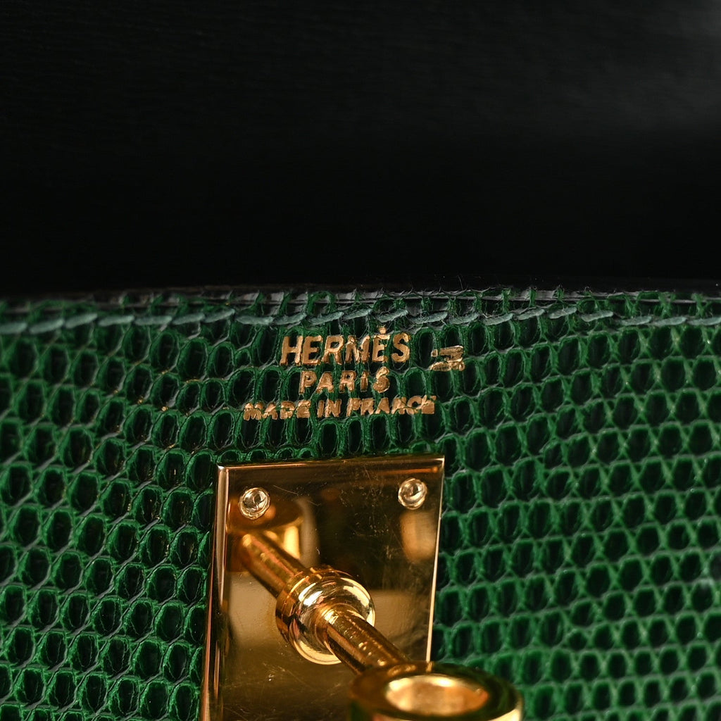 Lizard Mini Kelly Sellier 20 Vert Moyen
