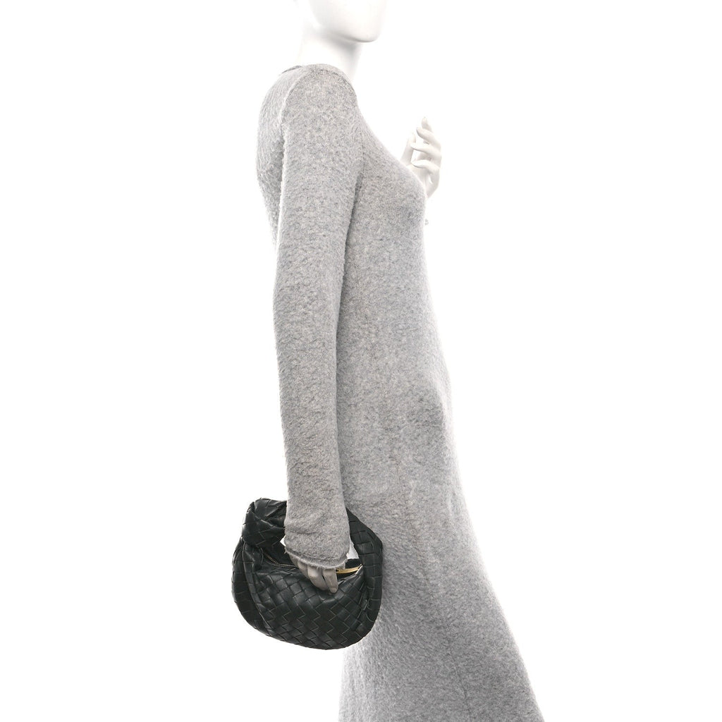 Nappa Intrecciato Mini Jodie Dark Moss