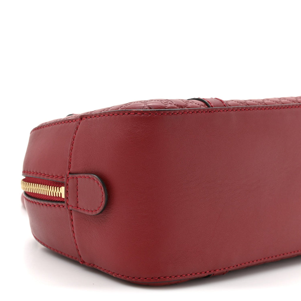 Soft Microguccissima Small Crossbody Bag Rosso