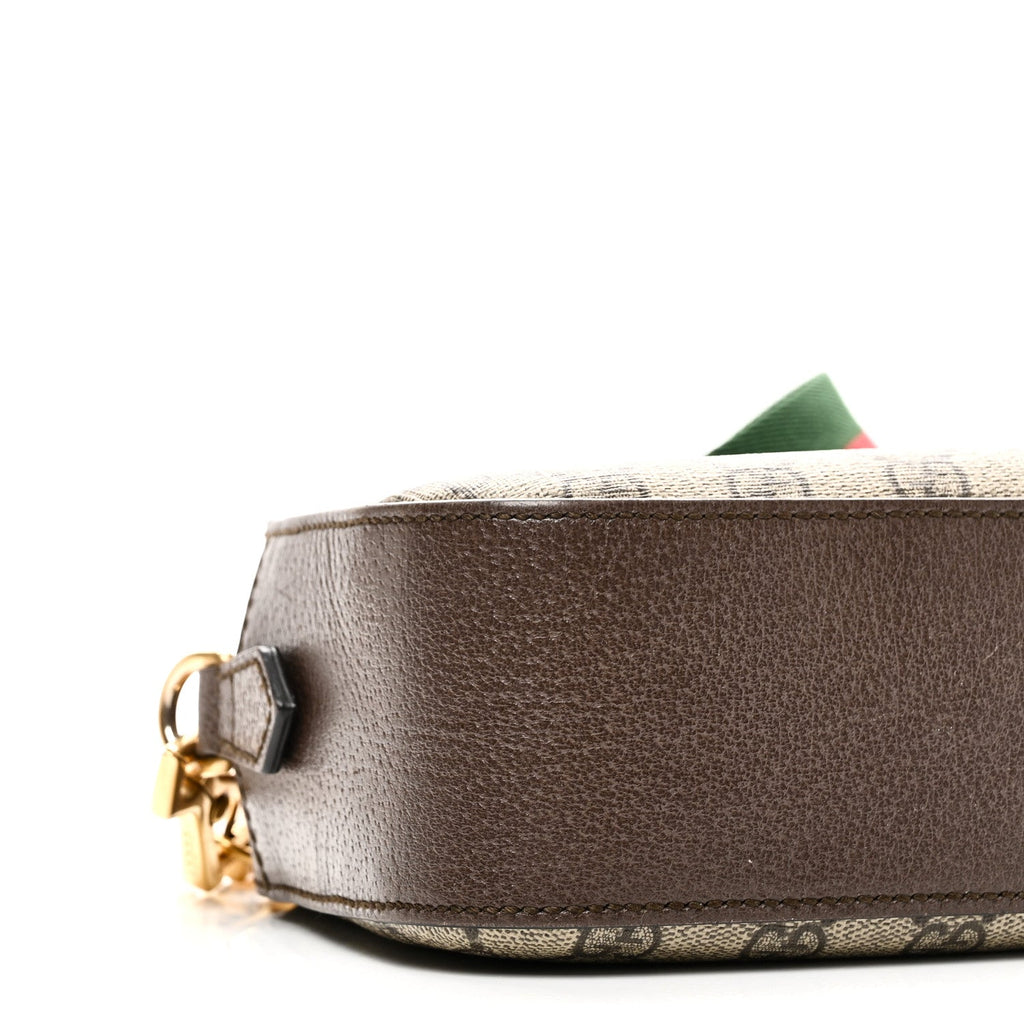 GG Supreme Monogram Web Neo Vintage Shoulder Bag Beige New Acero Crop