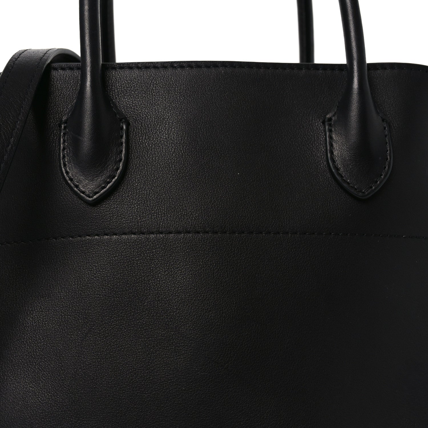 Polished Saddle Calfskin Soft Margaux 12 Black