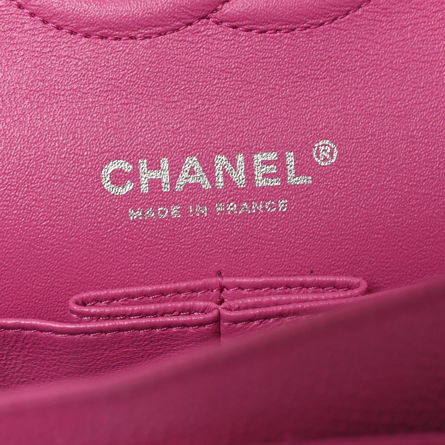 Iridescent Caviar Quilted Medium Double Flap Pink