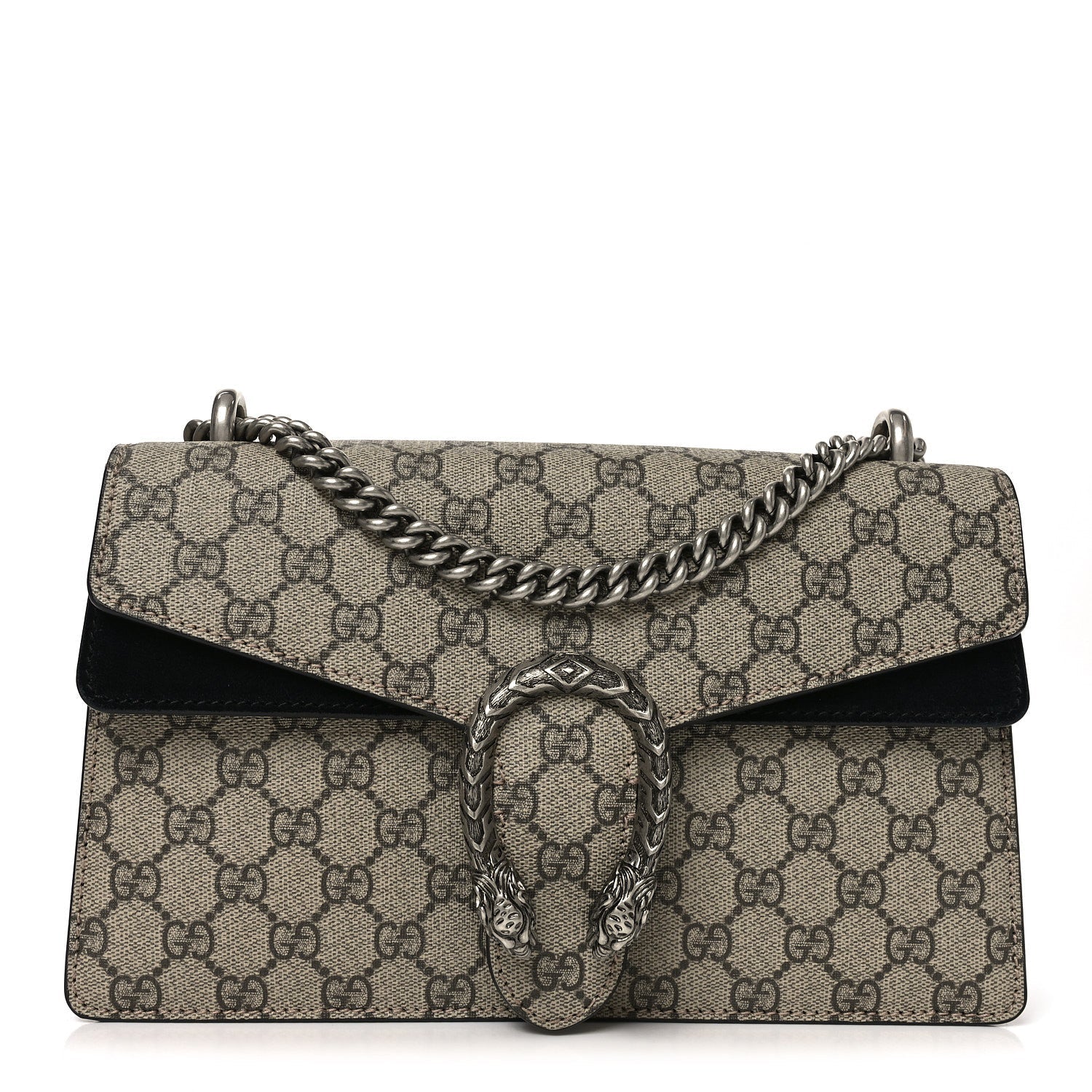 GG Supreme Monogram Small Dionysus Shoulder Bag Black