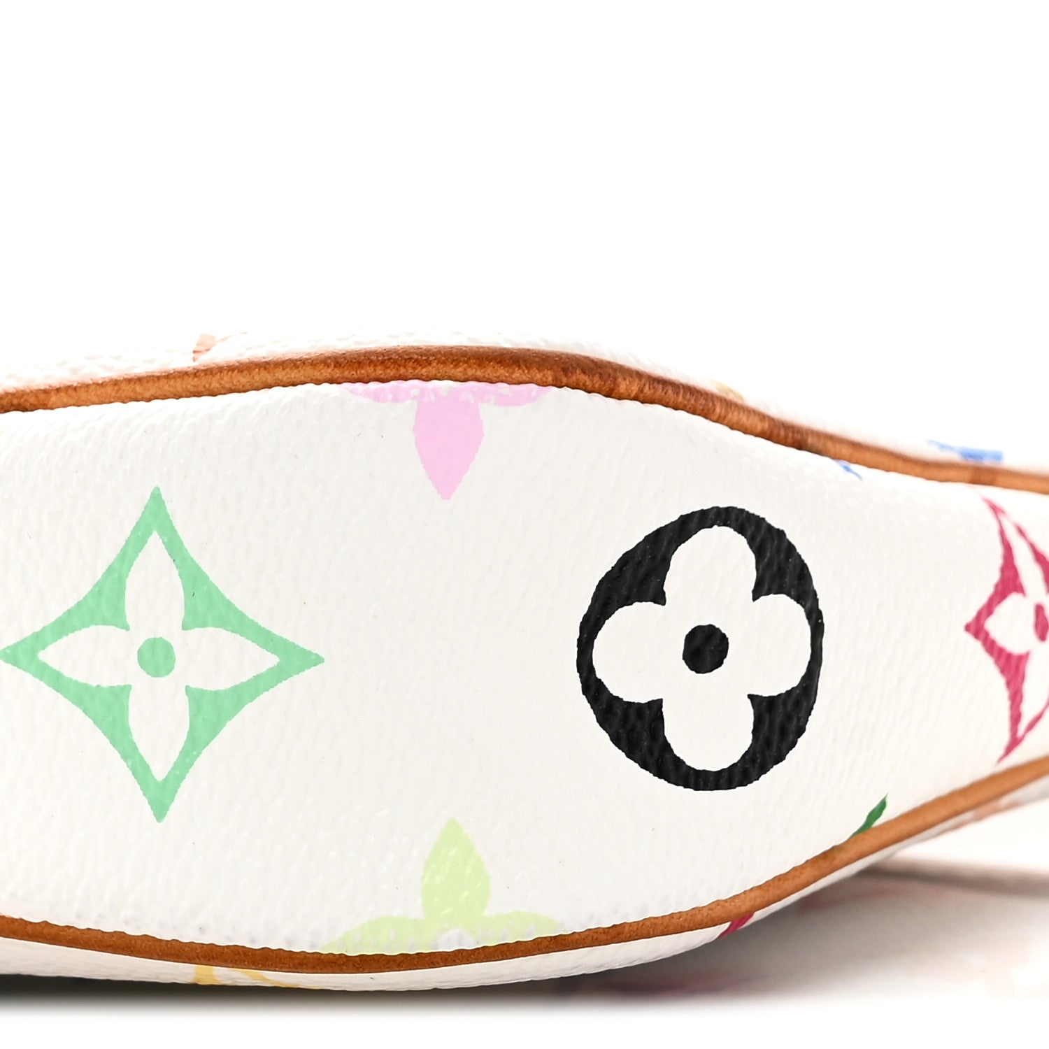 Monogram Multicolor Pochette Accessories White