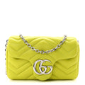 Lambskin Matelasse Mini GG Marmont Shoulder Bag Firefly