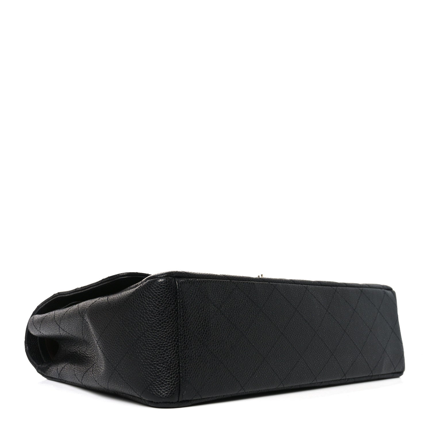 Caviar Quilted Maxi Double Flap Black