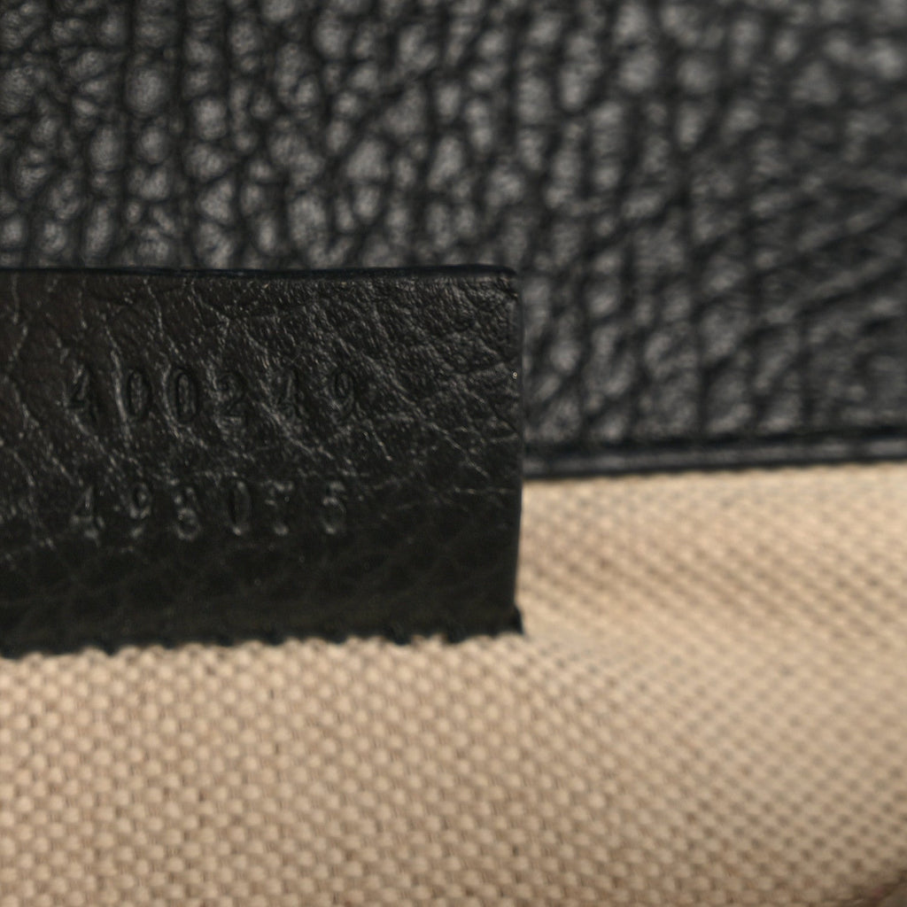 Pebbled Calfskin Small Dionysus Shoulder Bag Black