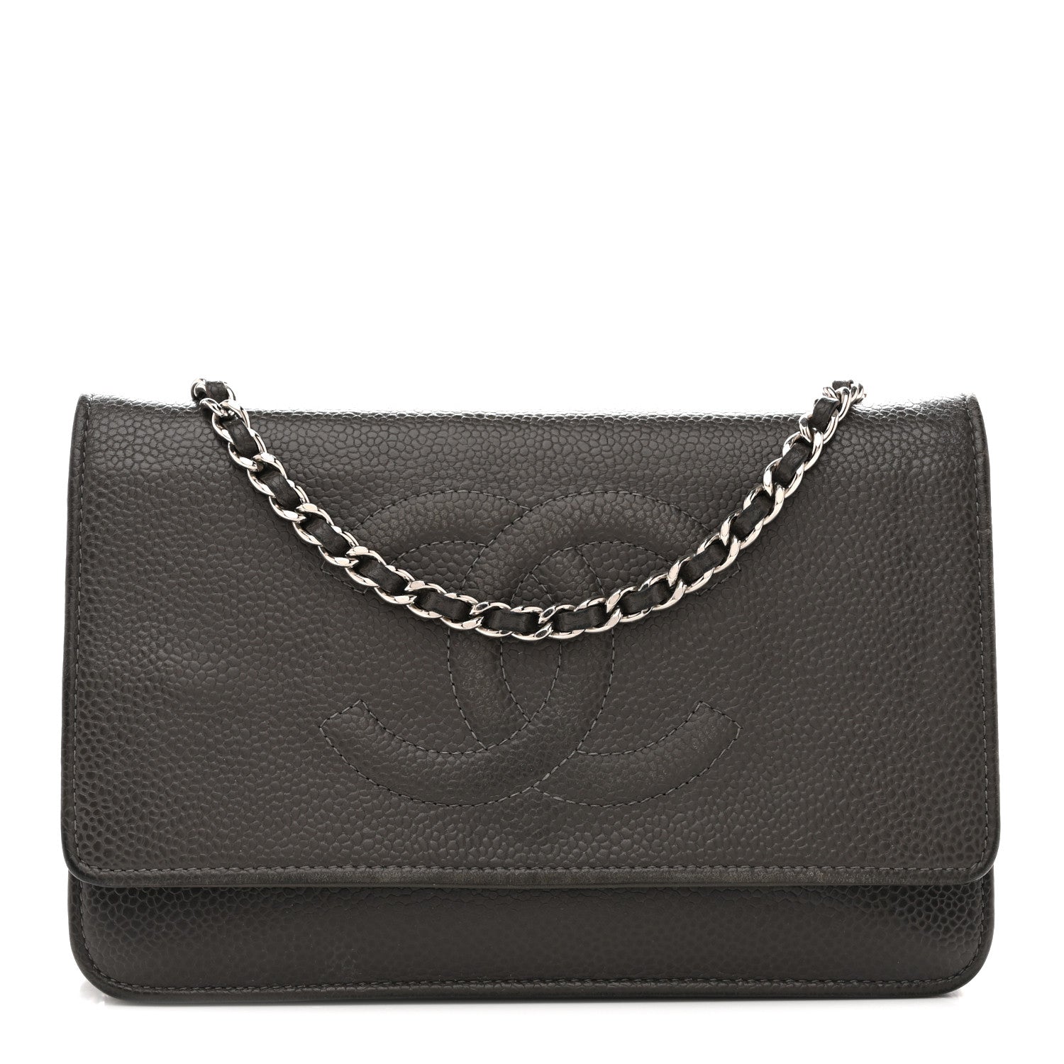 Caviar Timeless CC Wallet on Chain WOC Grey