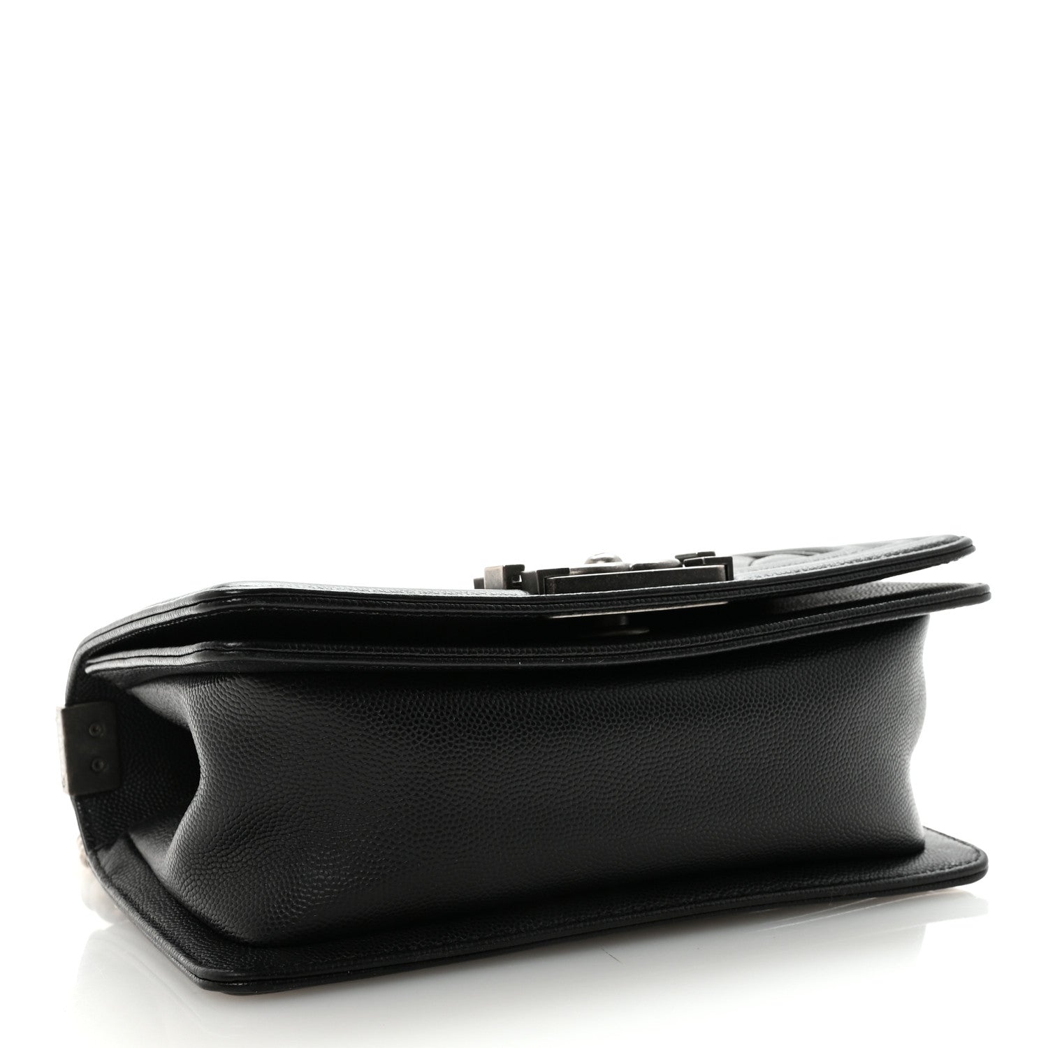 Caviar Quilted Small Boy Flap Black