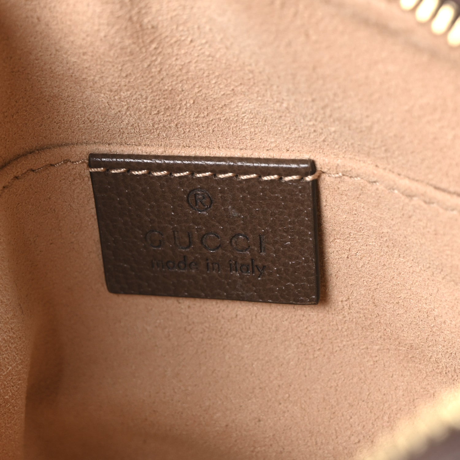 GG Supreme Monogram Web Mini Ophidia Shoulder Bag Brown