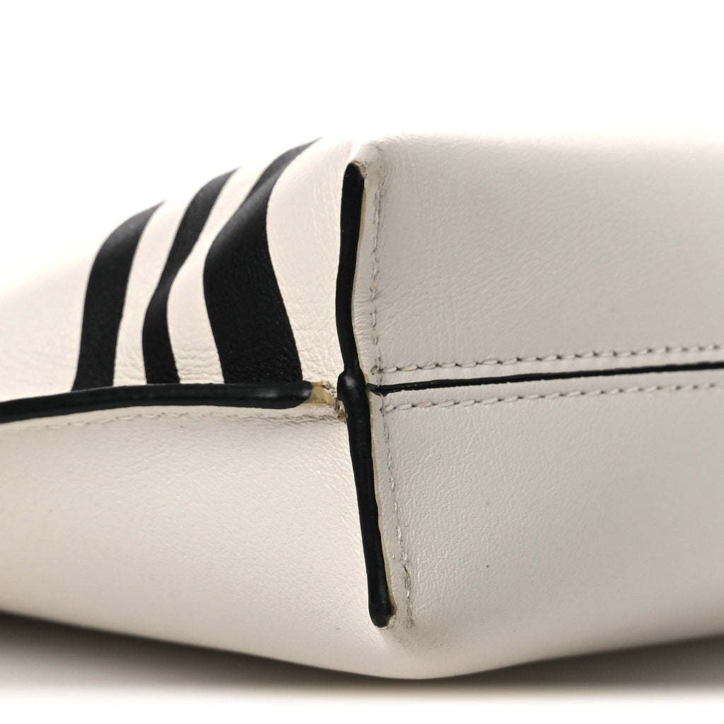 Calfskin Mushroom T Pouch Bag White
