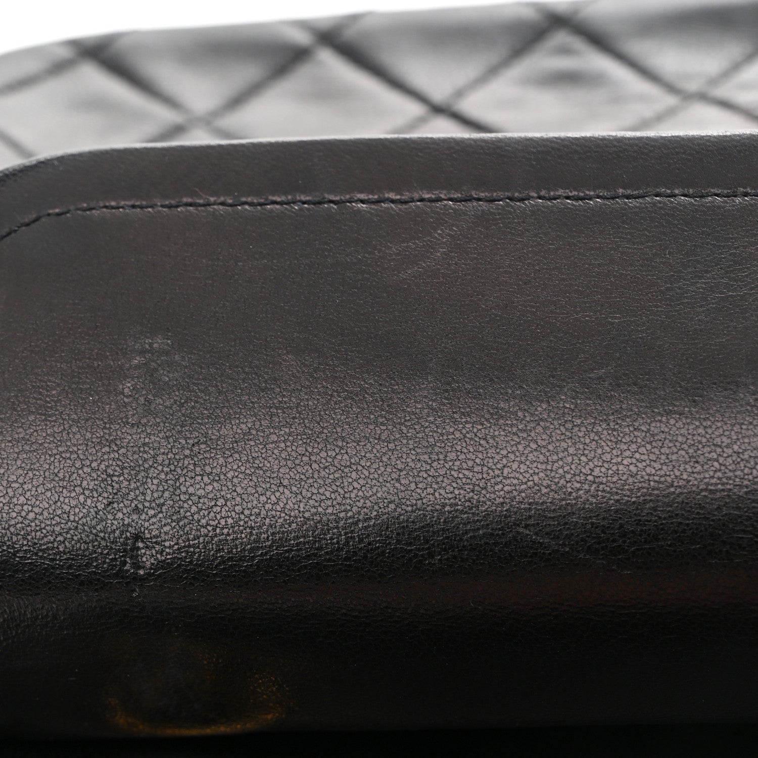 Lambskin Quilted Small Double Flap Black