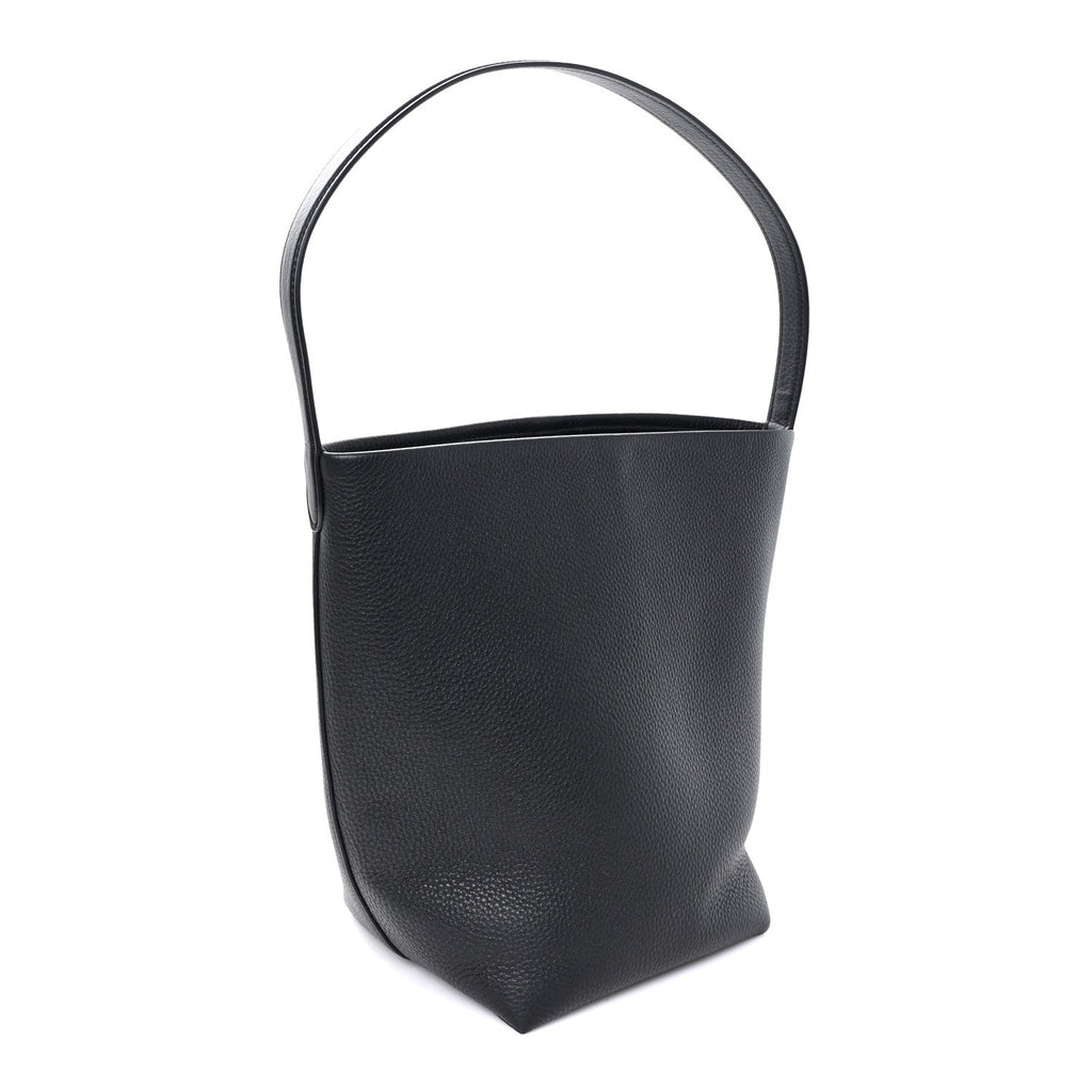 Grained Calfskin Medium N/S Park Tote Black
