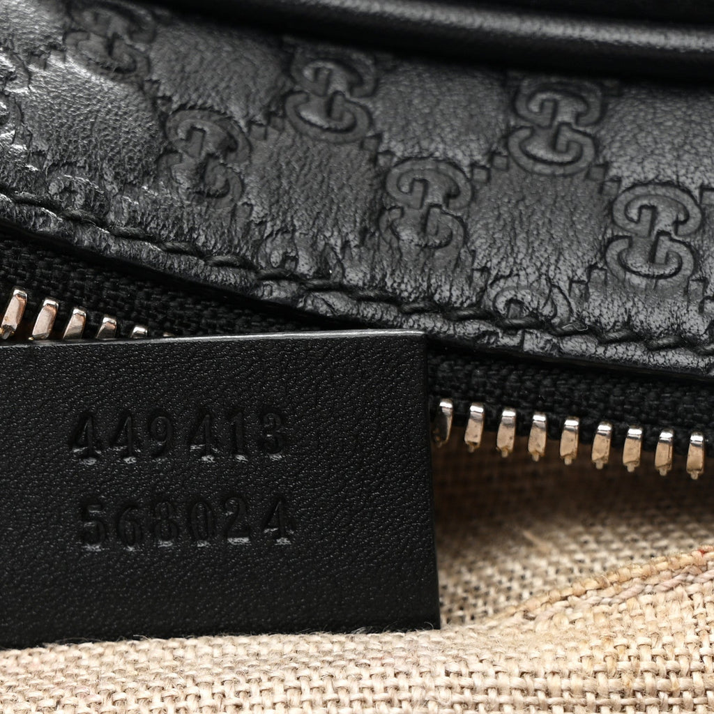 Microguccissima Mini Bree Messenger Bag Black