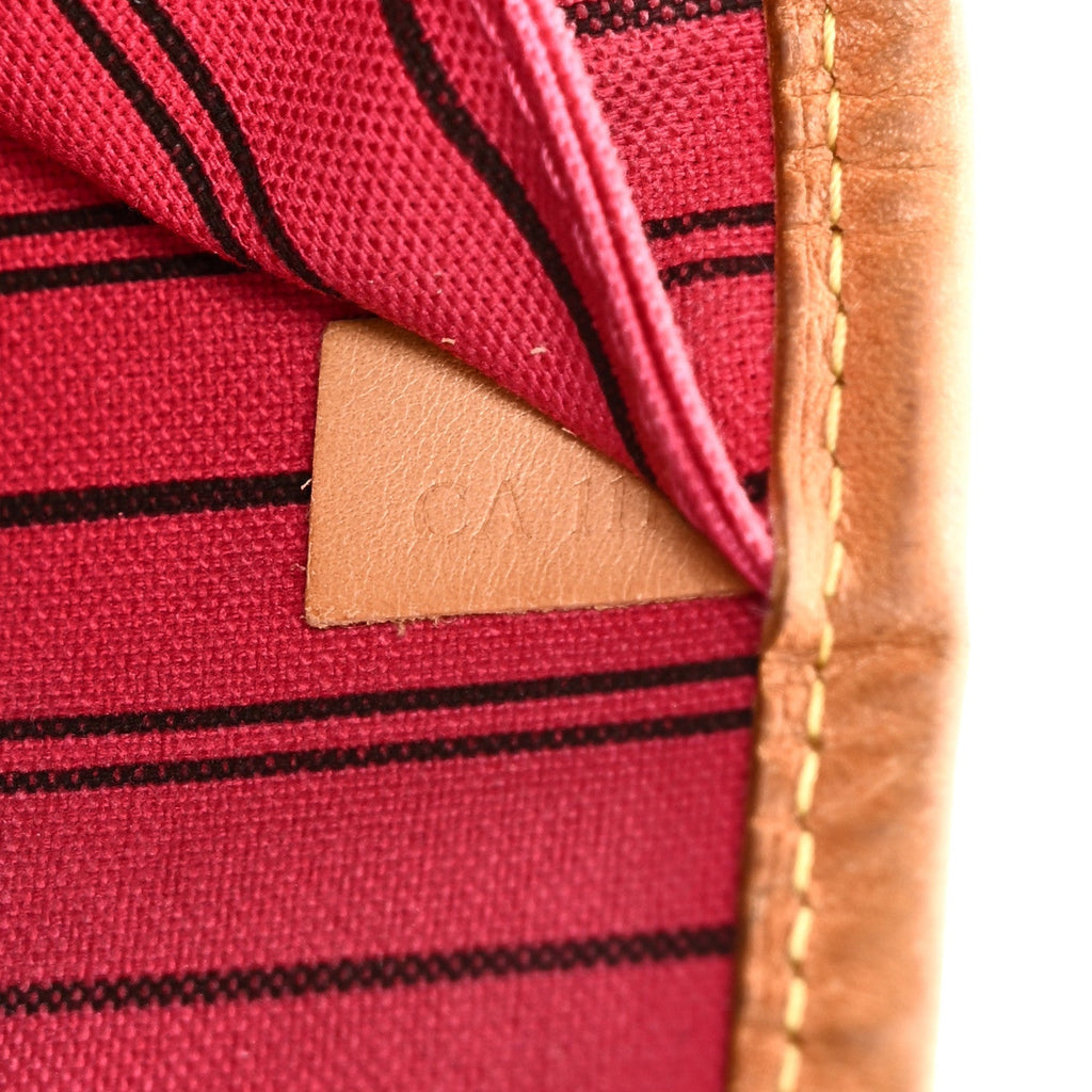 Monogram Bay Neverfull MM Rose Ballerine Poppy