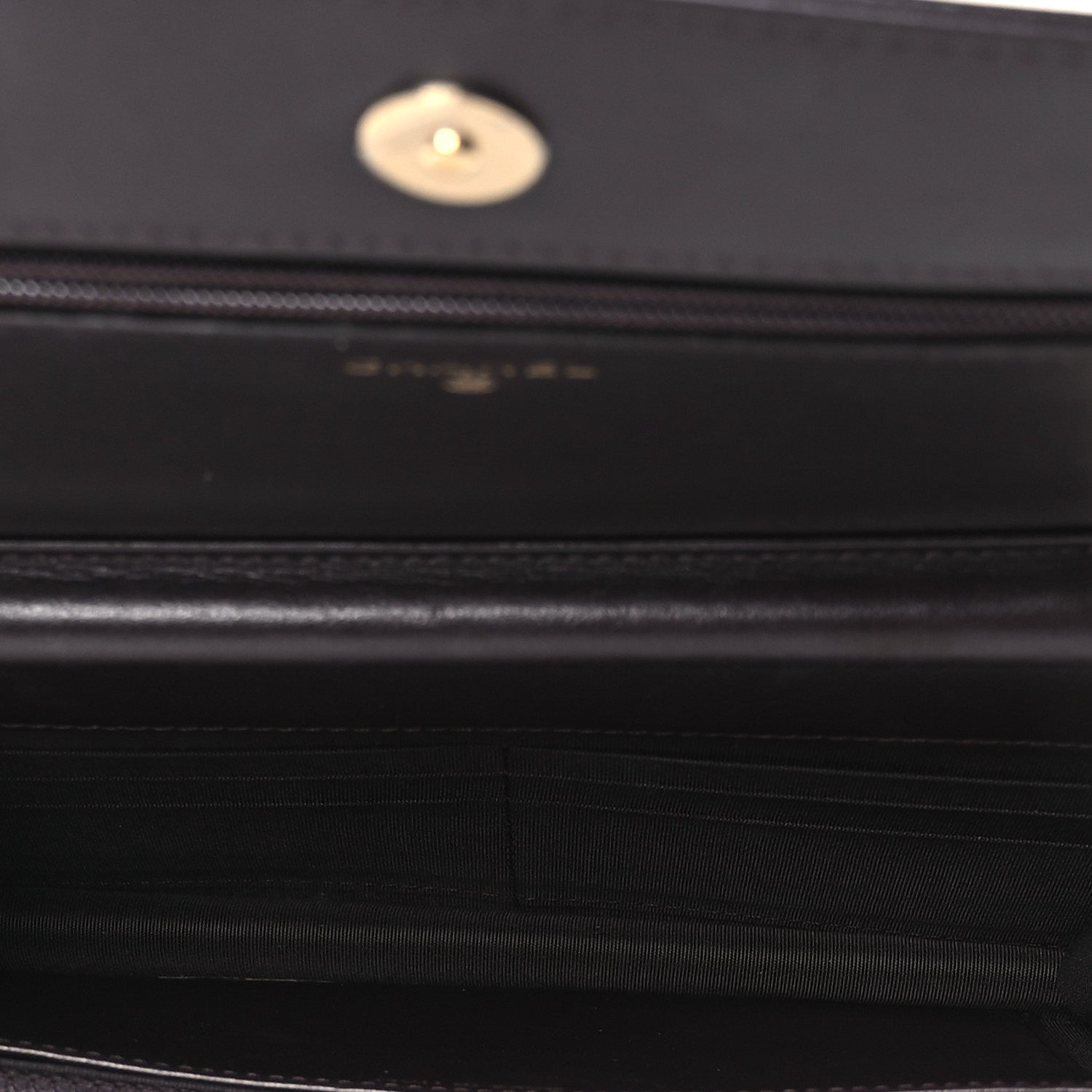 Caviar Quilted Boy Wallet On Chain WOC Dark Brown