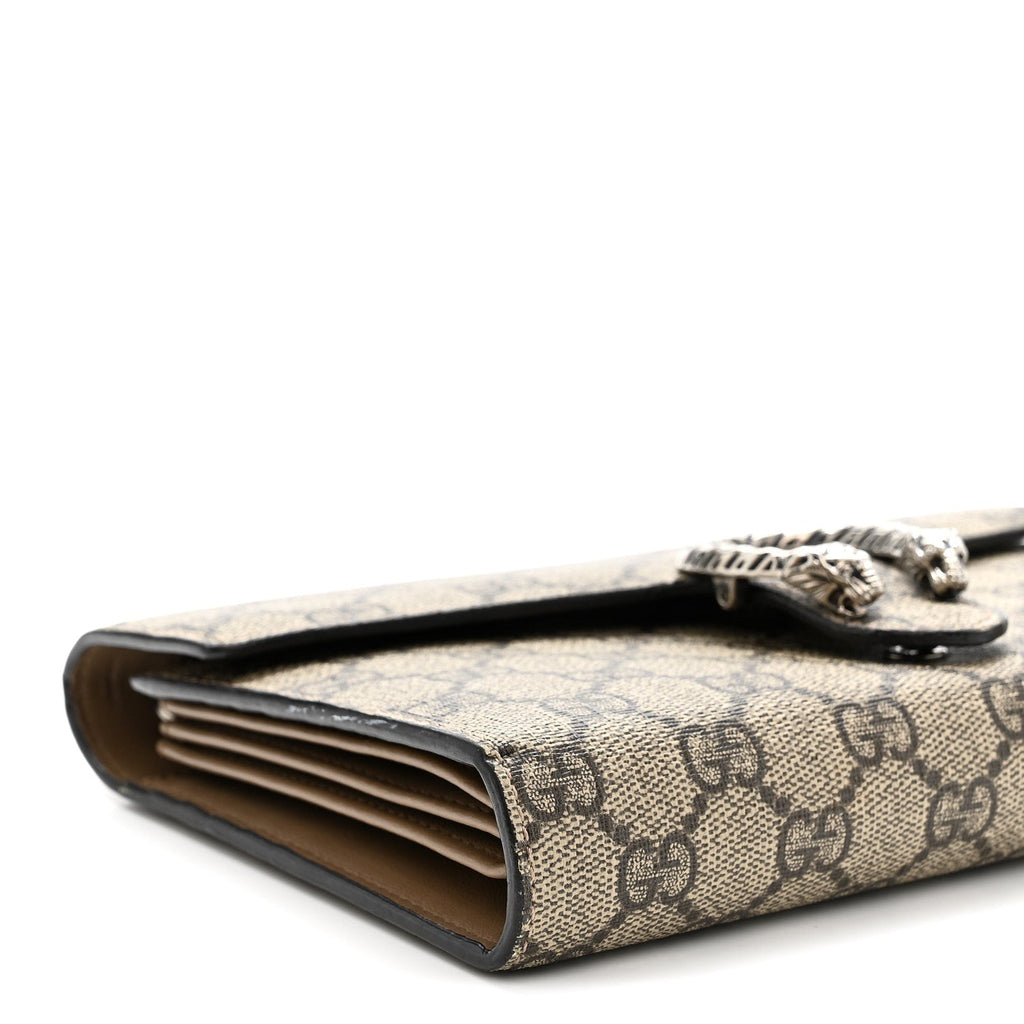 GG Supreme Monogram Mini Dionysus Chain Wallet Beige Taupe