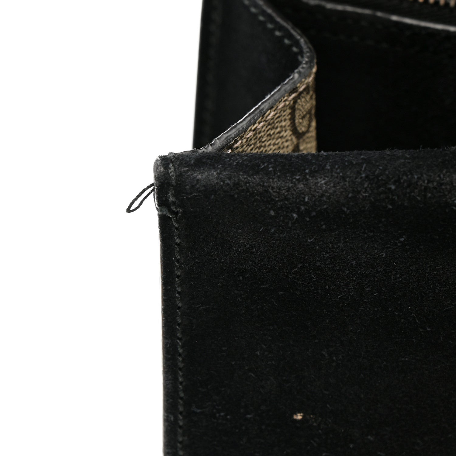 GG Supreme Monogram Medium Dionysus Shoulder Bag Black
