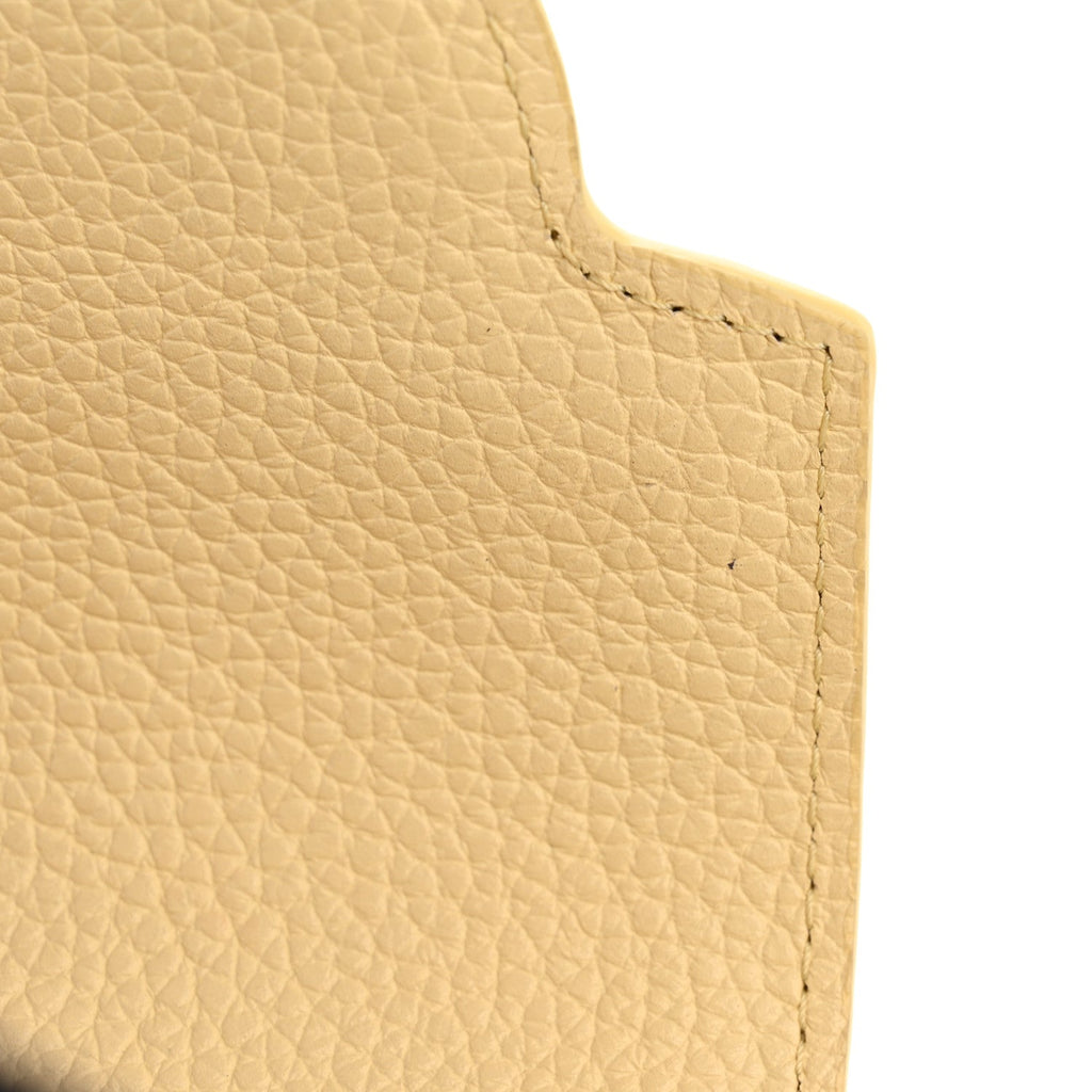 Taurillon Snakeskin Mini Capucines Banane