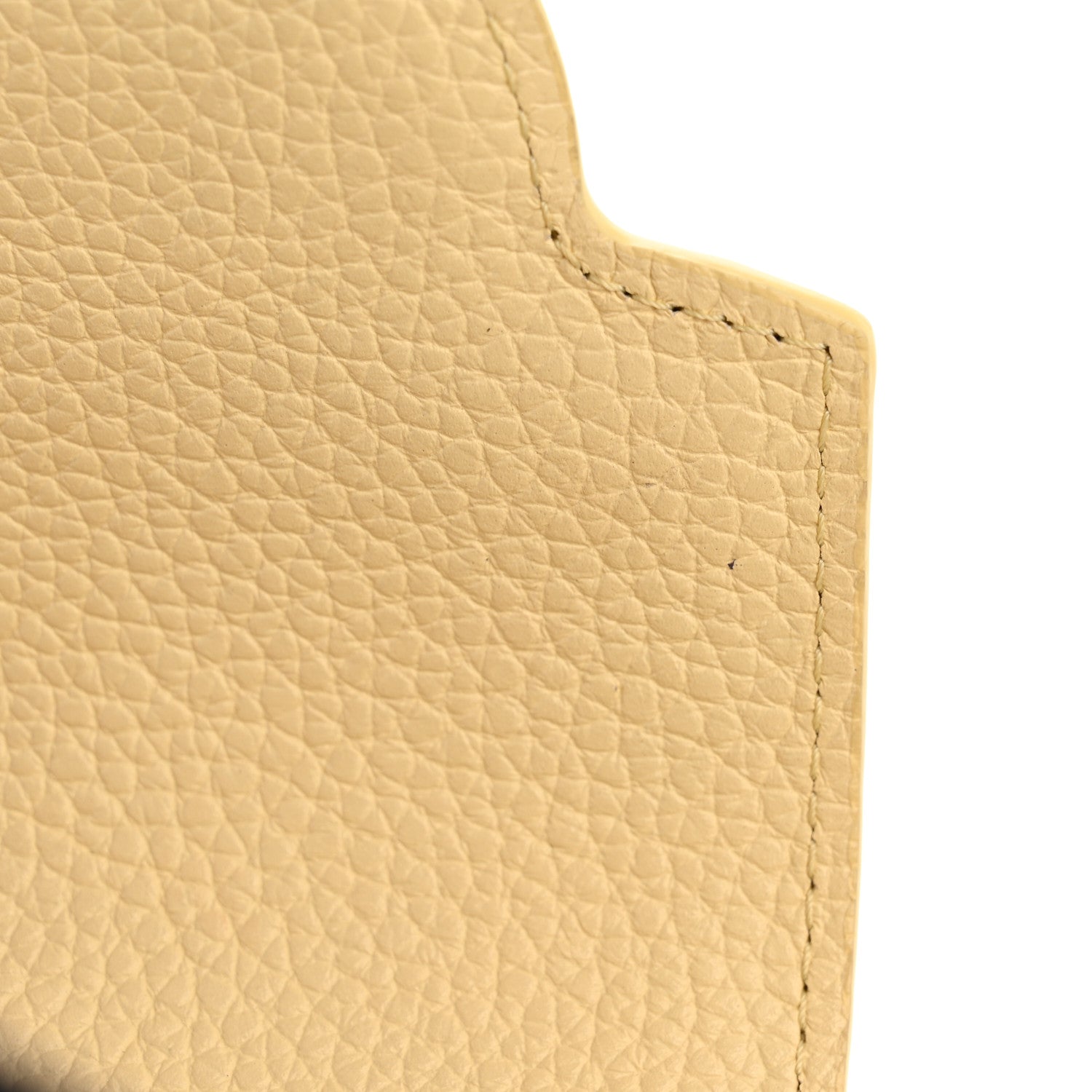 Taurillon Snakeskin Mini Capucines Banane