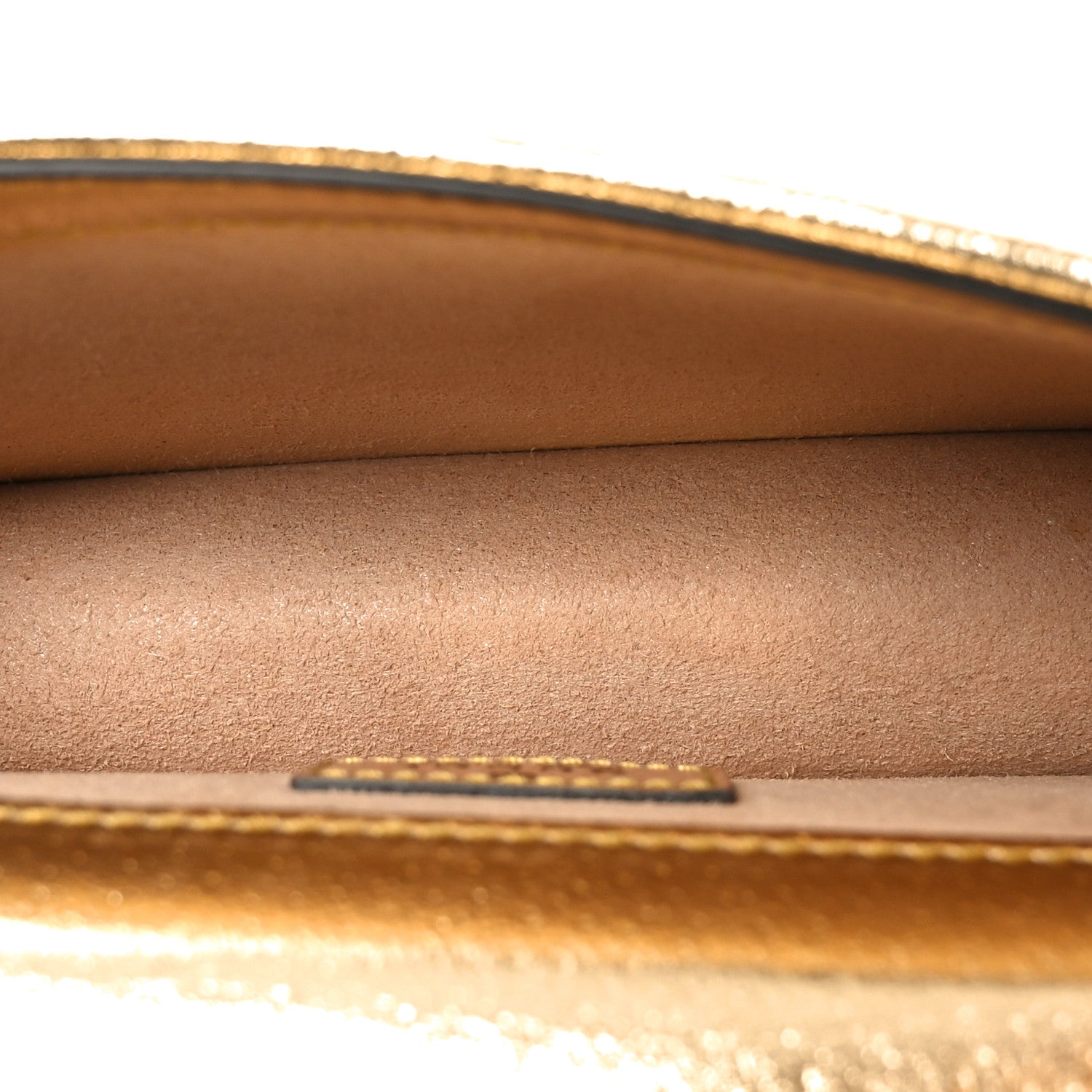 Metallic Calfskin Super Mini Dionysus Shoulder Bag Gold