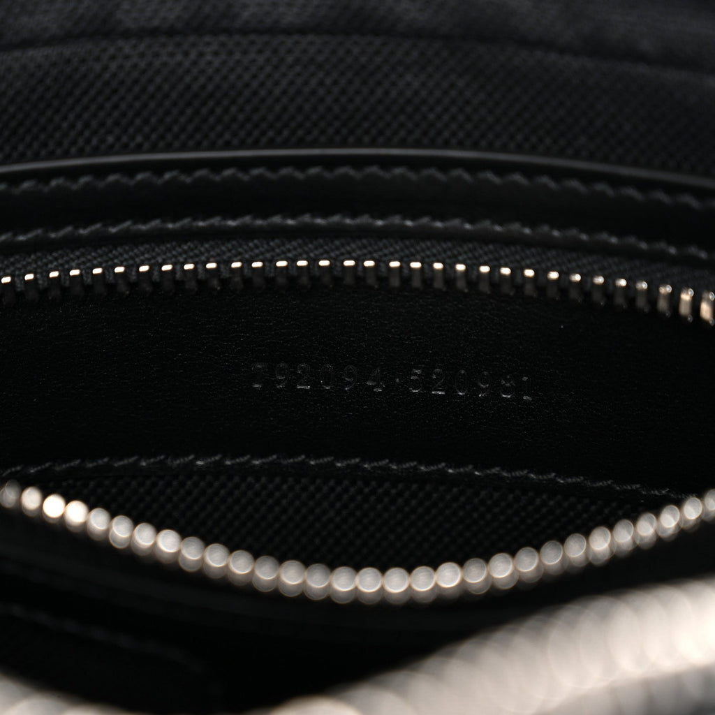 Soft GG Supreme Monogram Web Belt Bag Black Grey