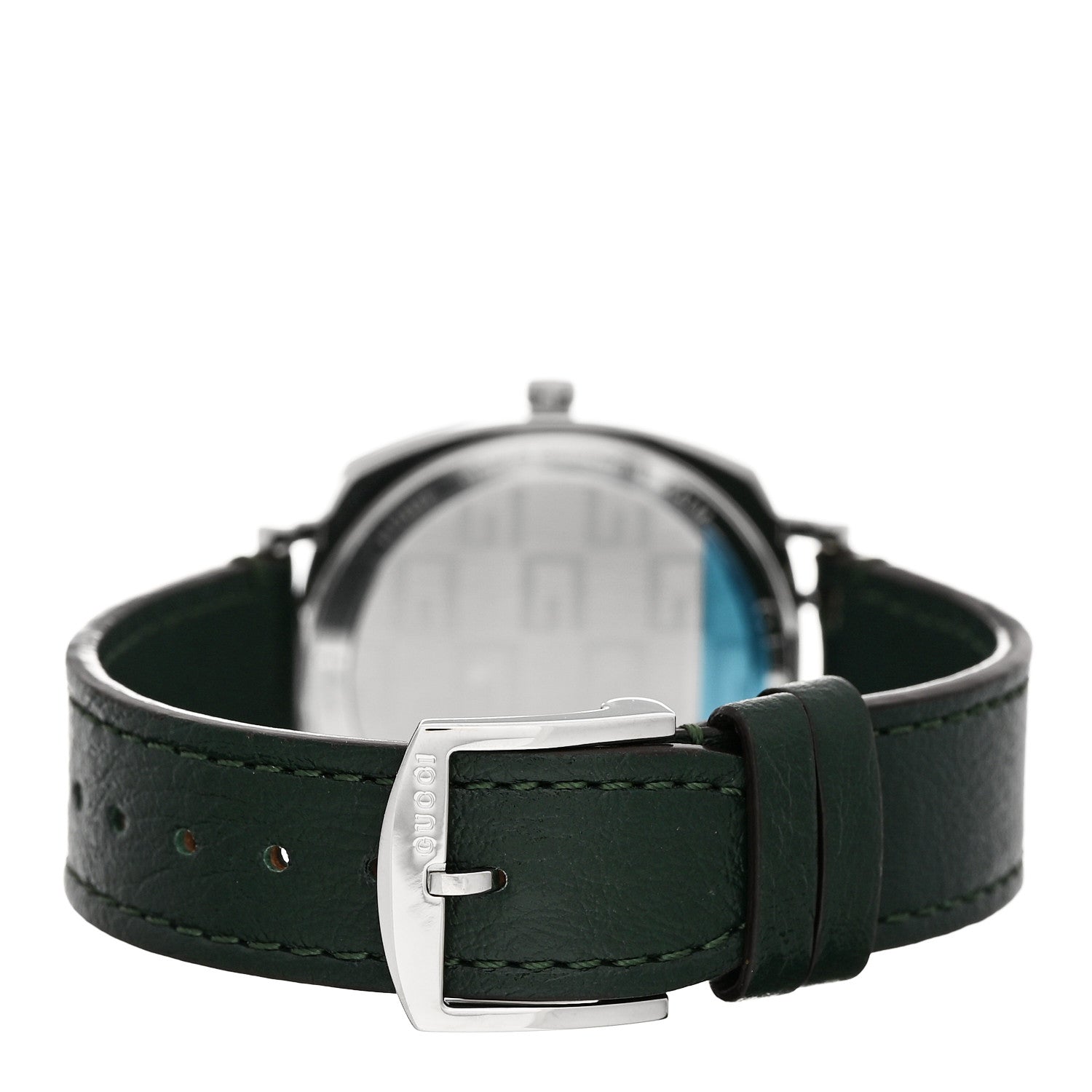 Stainless Steel Calfskin 35mm Grip Quartz Watch Green