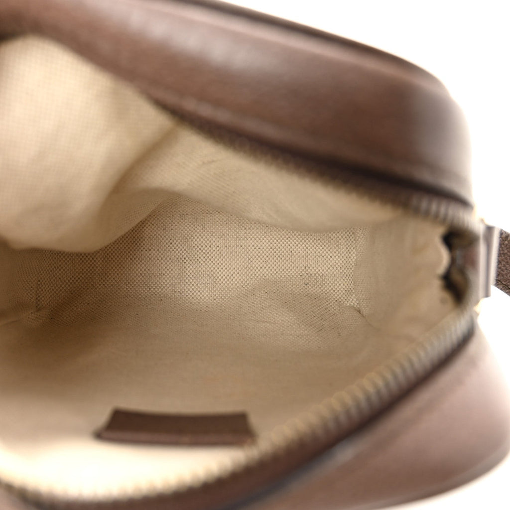 GG Supreme Monogram Web Mini Ophidia Messenger Brown