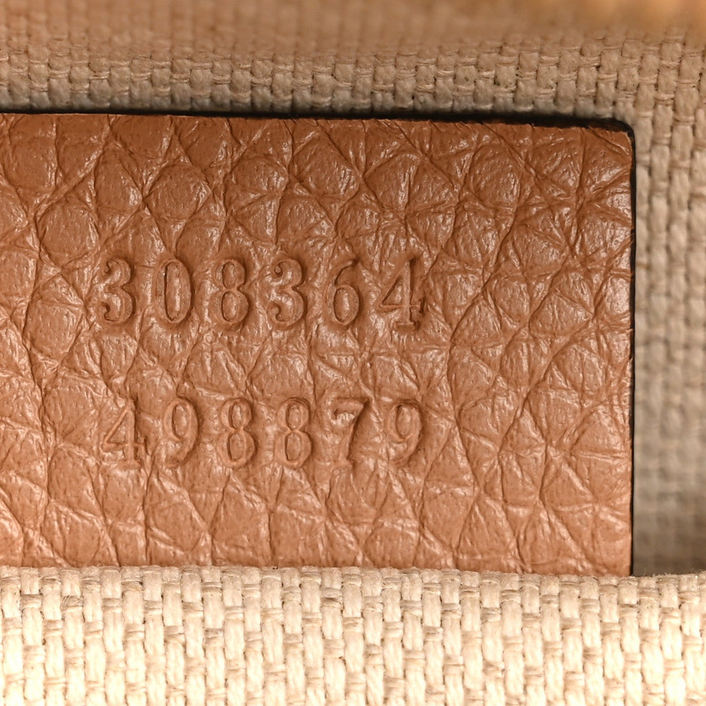 Pebbled Calfskin Small Soho Disco Bag Camelia