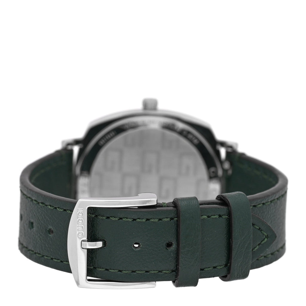 Stainless Steel Calfskin 35mm Grip Quartz Watch Green