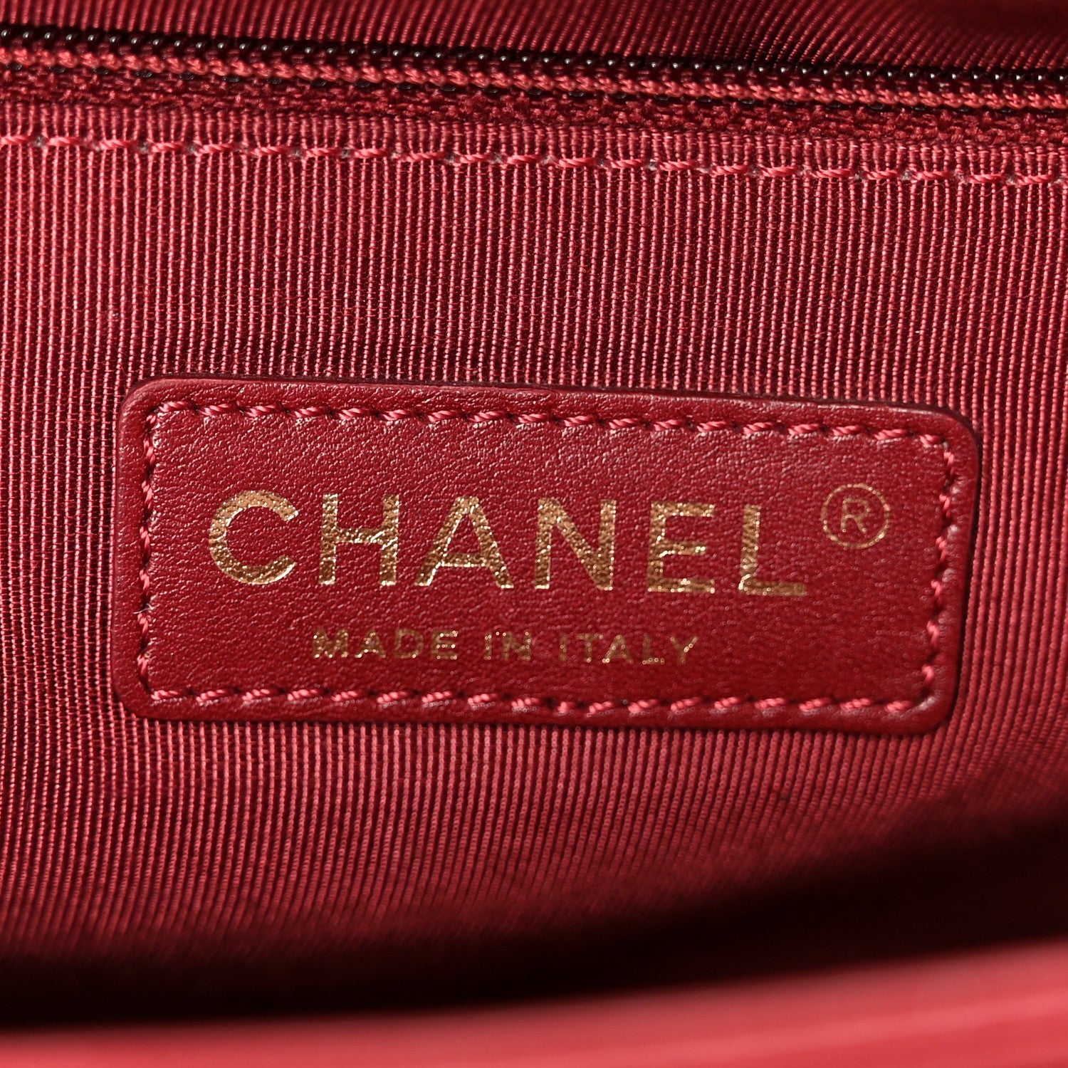 Lambskin Quilted New Medium Boy Flap Dark Red