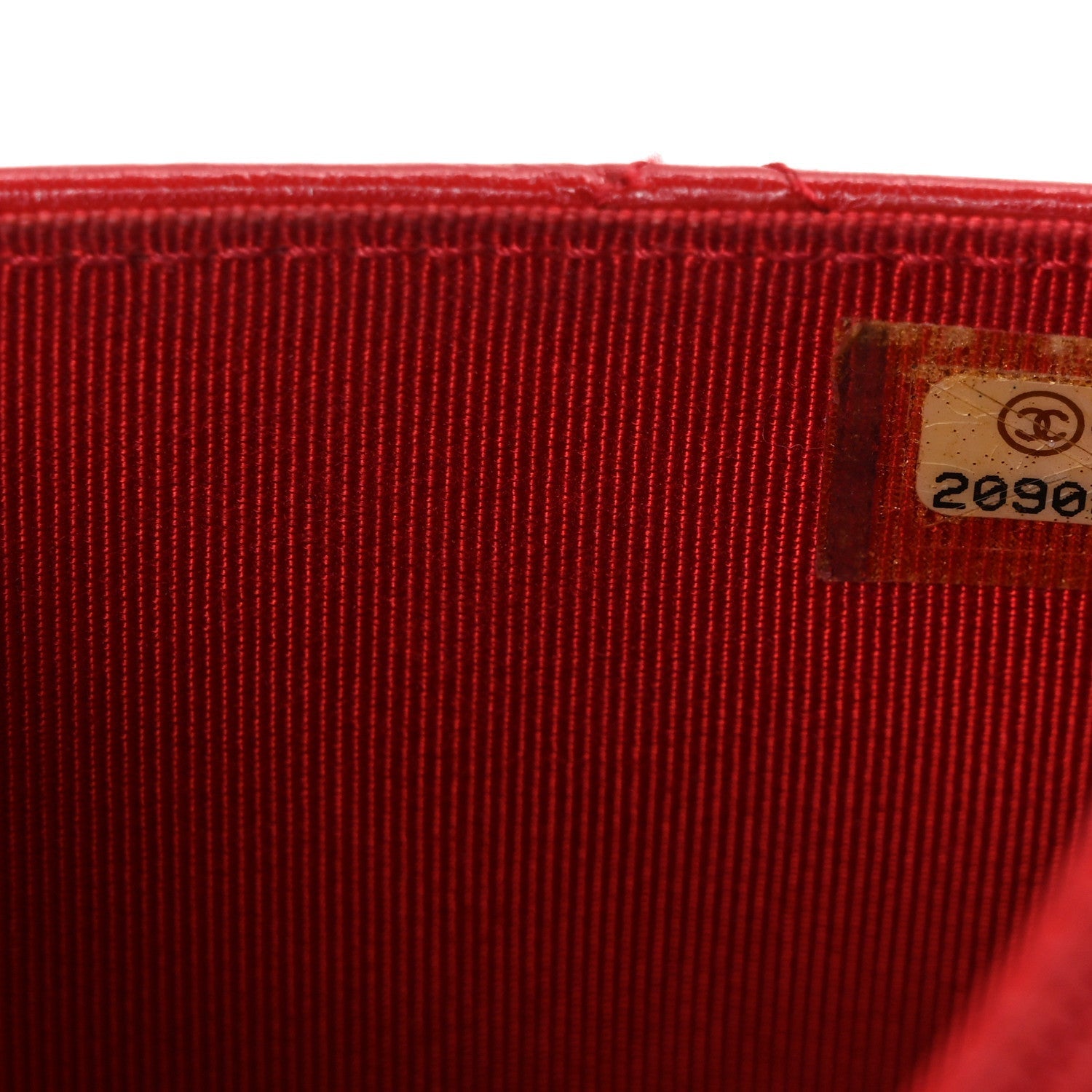Glazed Calfskin Quilted Reissue Wallet On Chain WOC Red