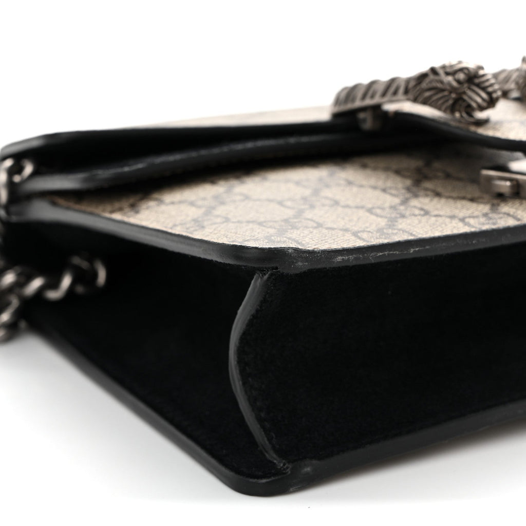 GG Supreme Monogram Mini Dionysus Shoulder Bag Black