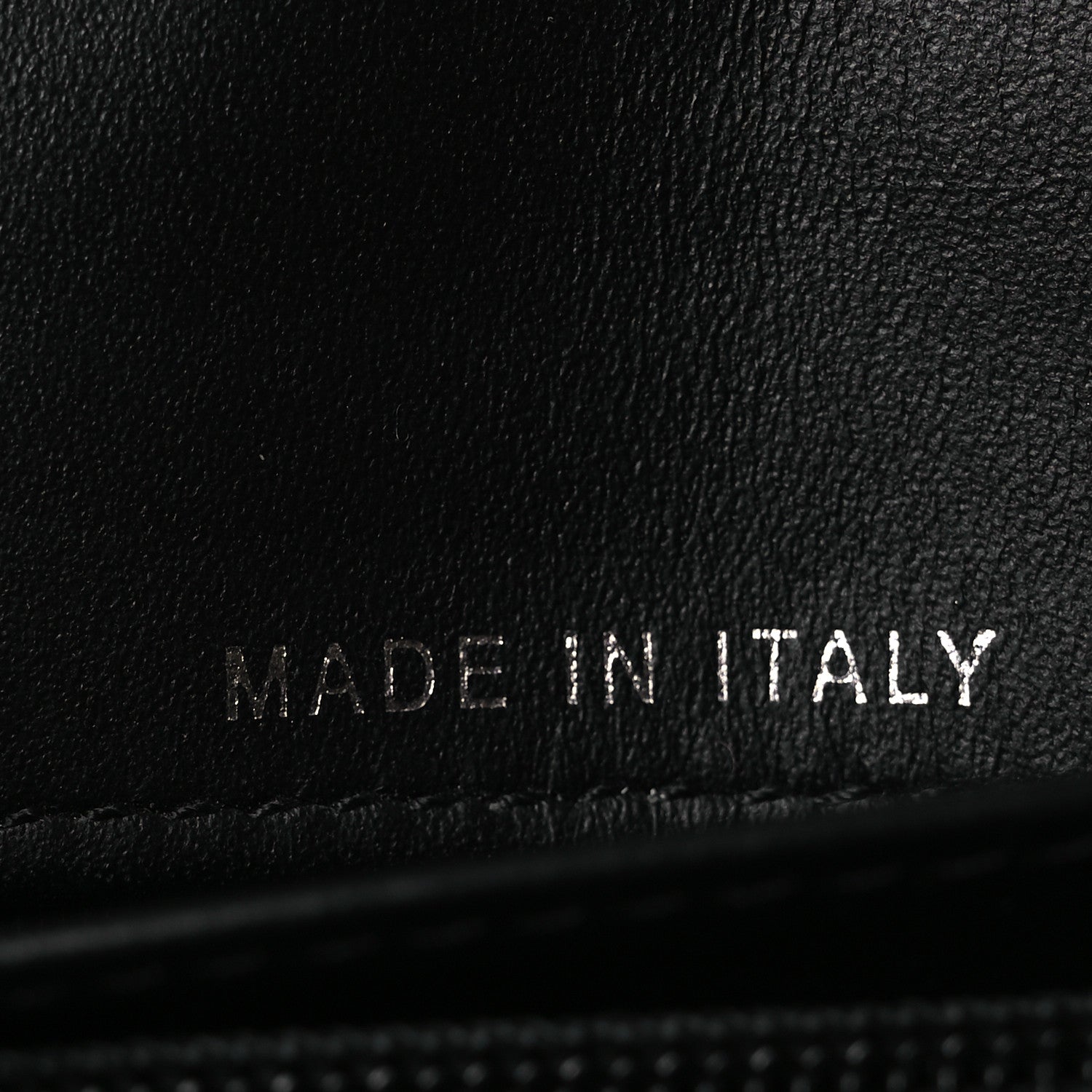 Patent Quilted Wallet On Removable Chain WOC Black