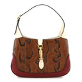 Snakeskin Calfskin Small Jackie 1961 Hobo Brown Multicolor