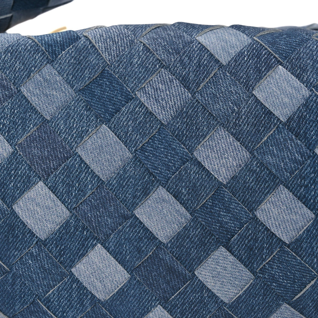 Nappa Denim Effect Intrecciato Mini Jodie Denim