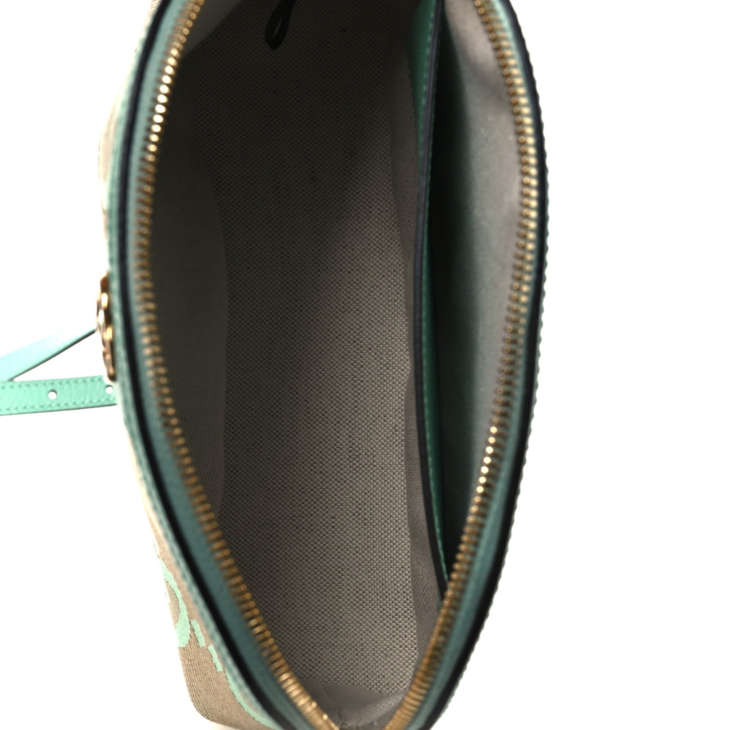 Monogram Jumbo GG Textured Dollar Calfskin Small Ophidia Dome Shoulder Bag Beige Pepperlight Mint