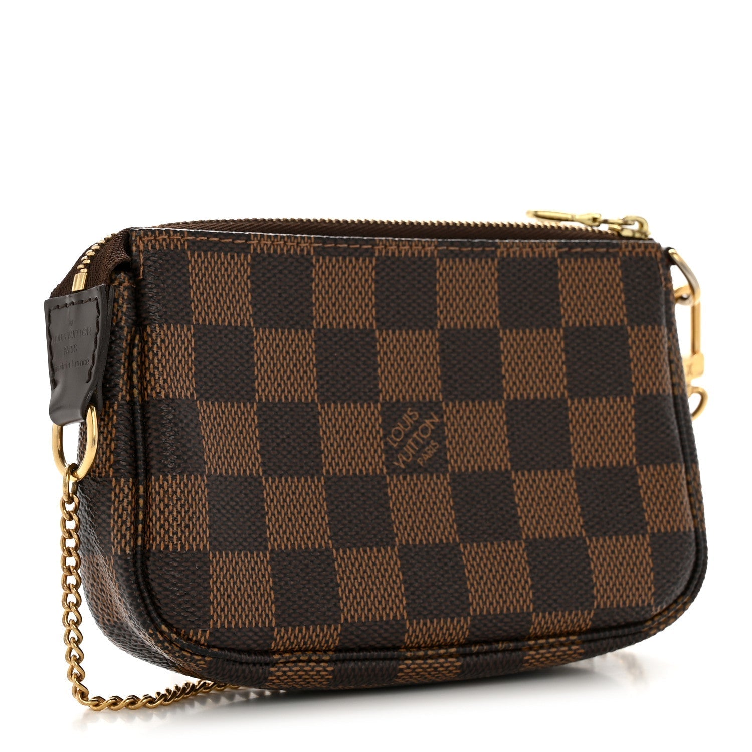 Damier Ebene Complice Trunks and Bags Mini Pochette Accessories Red