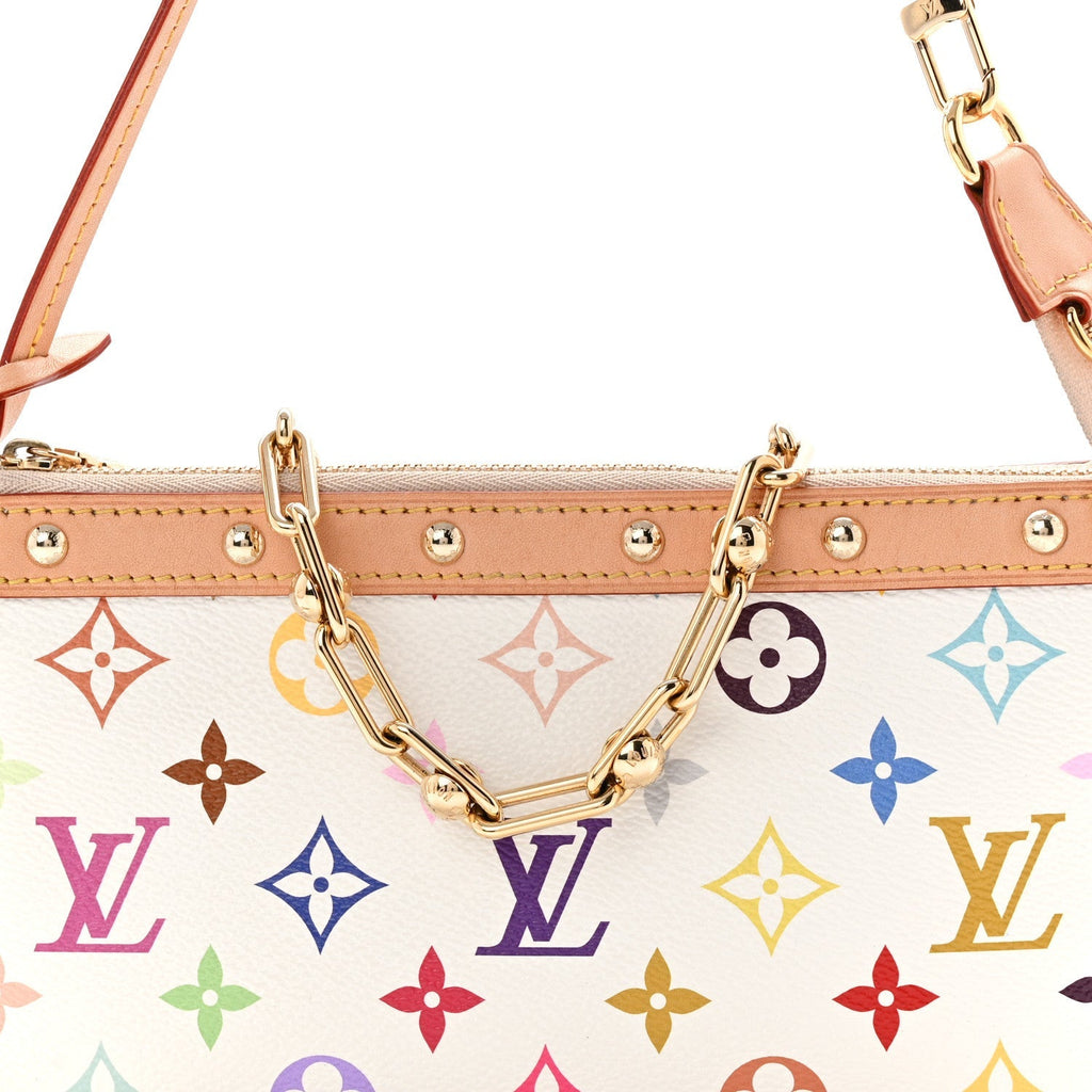 LV X TM Monogram Multicolor Pochette Accessories White