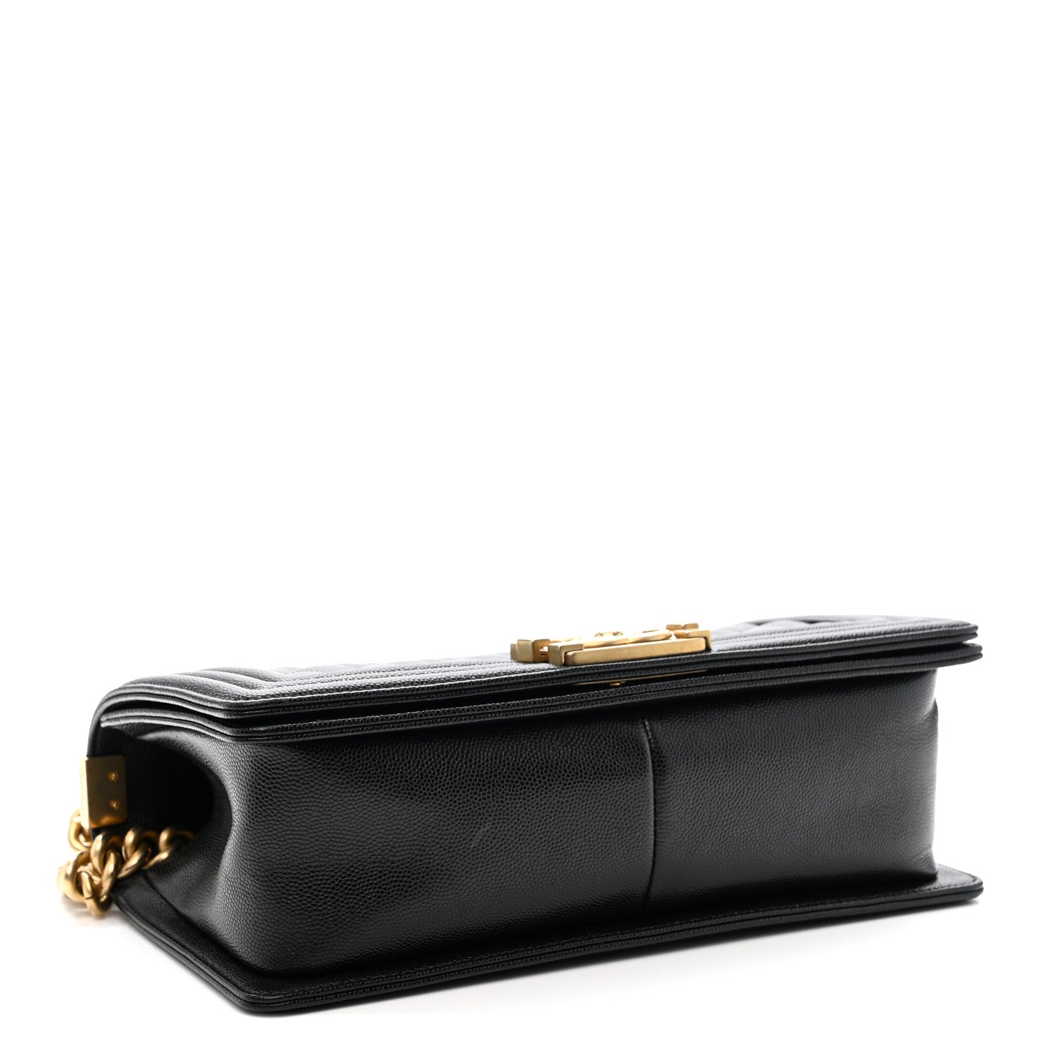 Caviar Quilted Medium Boy Flap Black