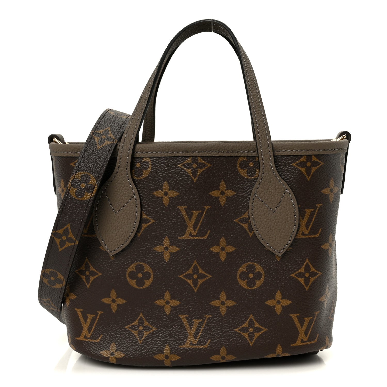 Monogram Neverfull Inside Out Bandouliere BB Dark Fango