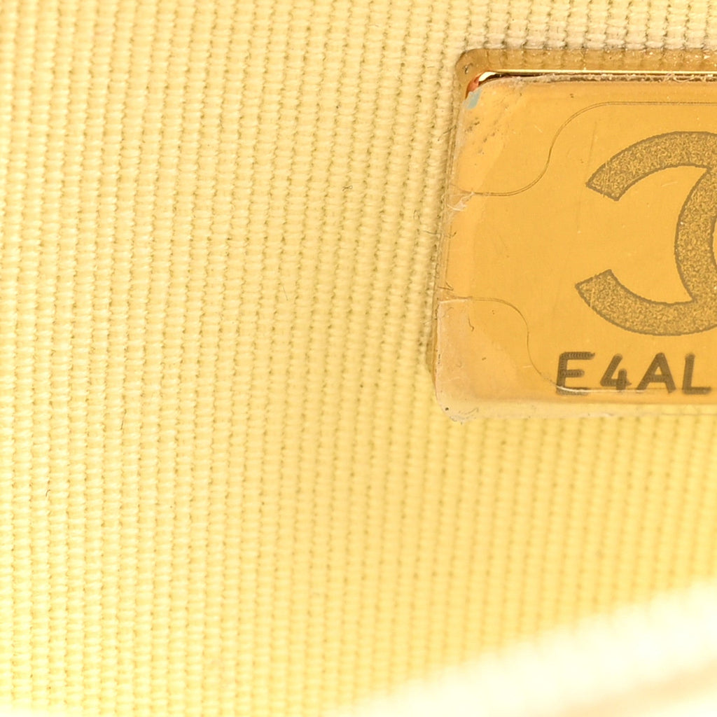Lambskin Quilted Sweet Camellia Wallet on Chain WOC Yellow
