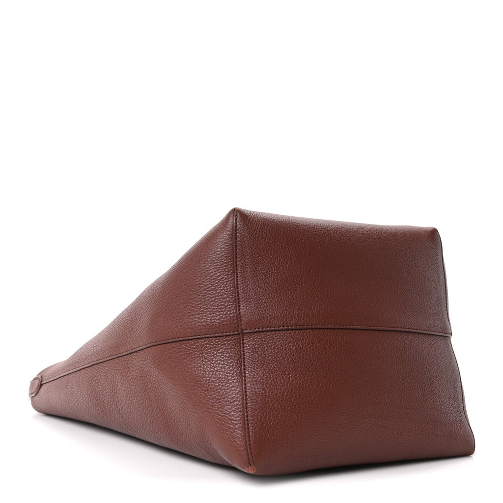 Grained Calfskin Large N/S Park Tote Burnt Wood