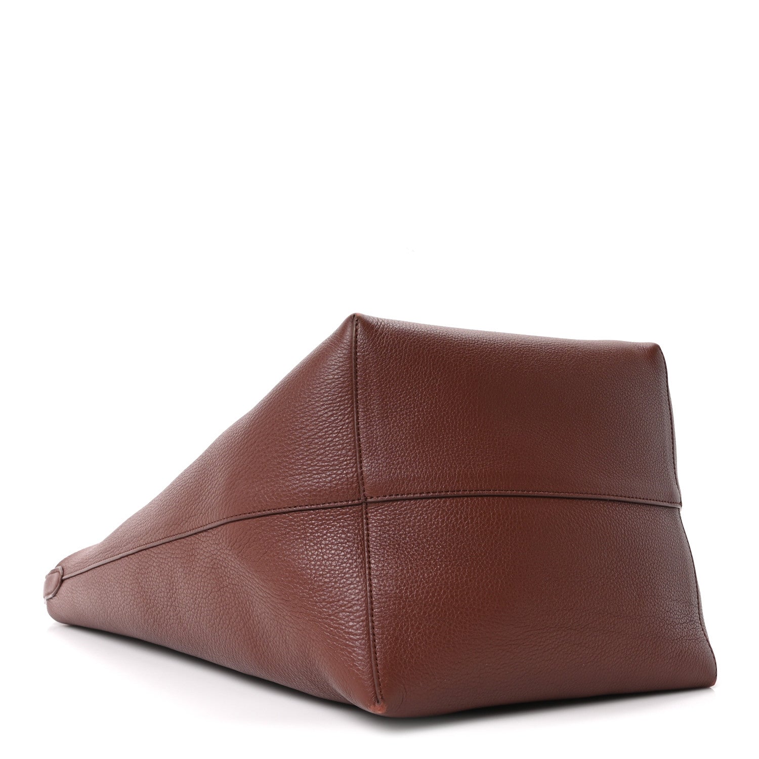 Grained Calfskin Large N/S Park Tote Burnt Wood