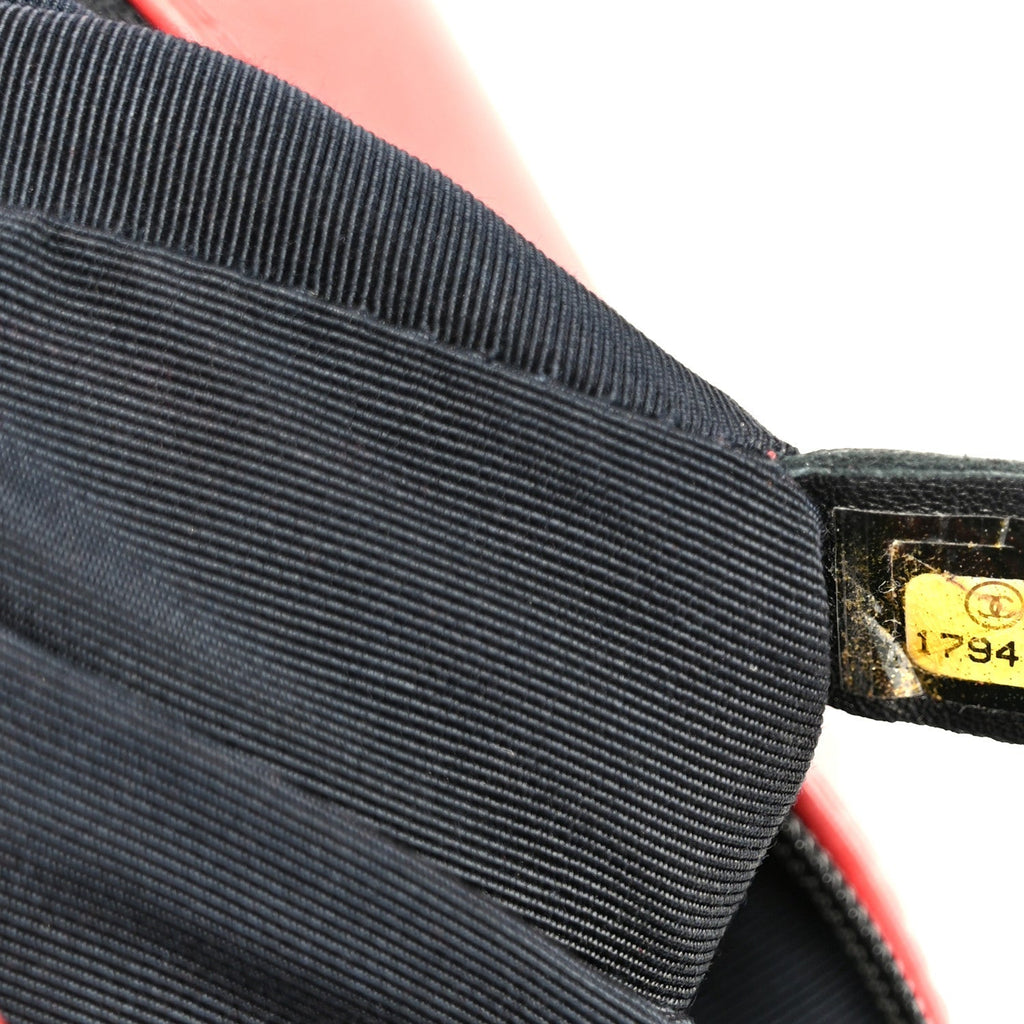 Calfskin Quilted Large Boy Flap Red