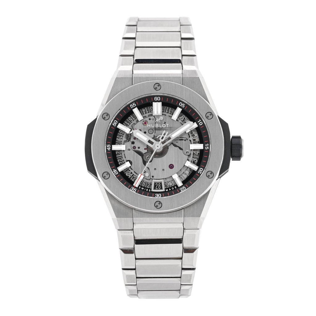 Titanium 40mm Big Bang Integrated Time Only Automatic Watch Silver 456.NX.0170.NX