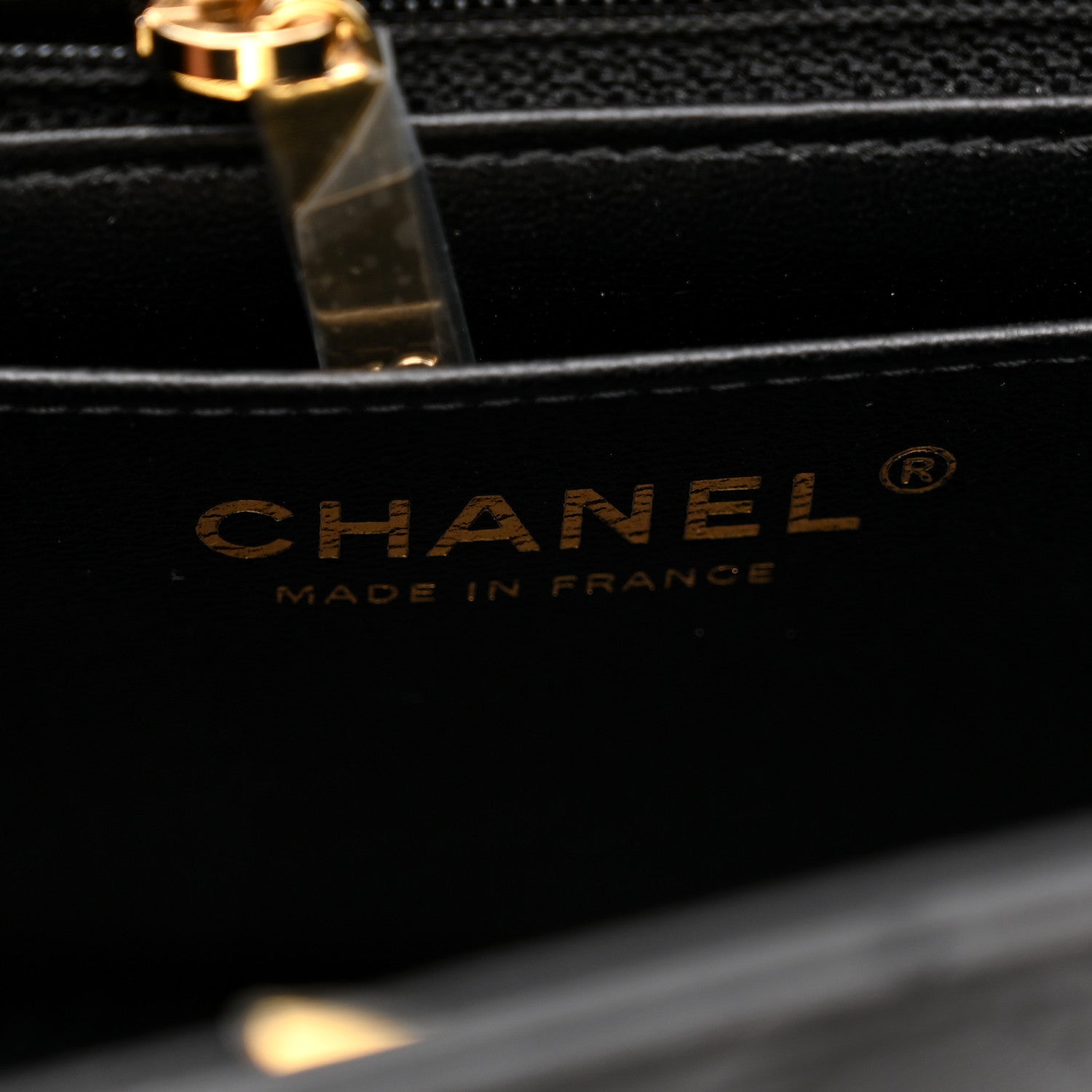 Lambskin Quilted Mini Rectangular Flap Black