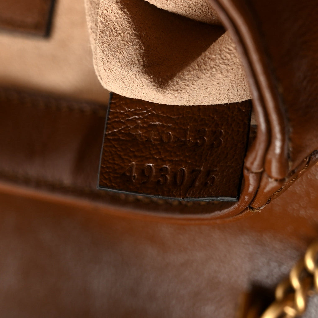 Azalea Calfskin Matelasse Diagonal Super Mini GG Marmont Shoulder Bag Cuir