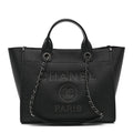 Caviar Small Studded Deauville Tote Black