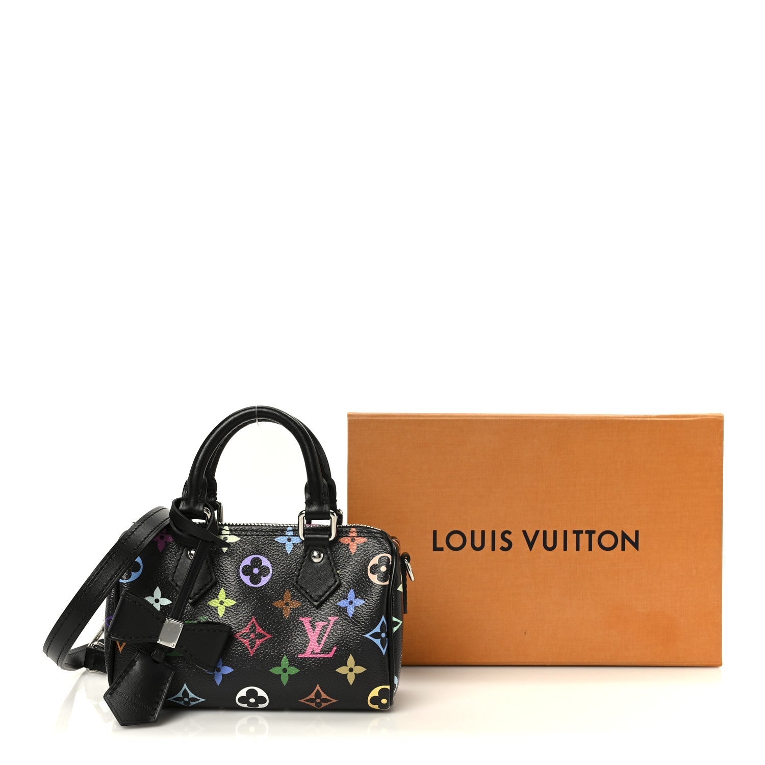 LV X TM Monogram Multicolor Nano Speedy Black